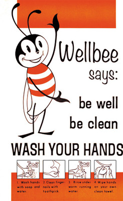 

RadhaKripa wash your hands poster2 Paper Print(18 inch X 12 inch, Rolled)