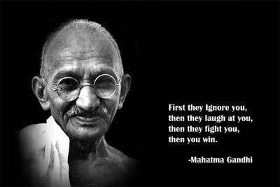 

mahatma gandhi qoute poster Poster Paper Print(18 inch X 12 inch, Rolled)