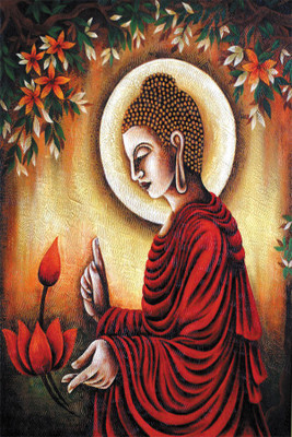 

RadhaKripa buddha paintings poster1 Paper Print(18 inch X 12 inch, Rolled)