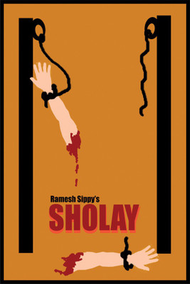 

SHOLAY Poster Paper Print(18 inch X 12 inch, Rolled)