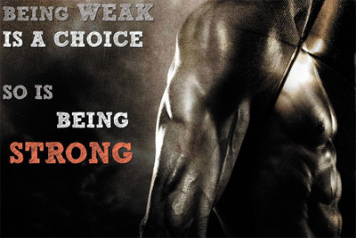 

RadhaKripa being weak is a choice poster Paper Print(18 inch X 12 inch, Rolled)