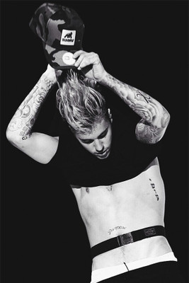 RadhaKripa justin-bieber poster 34 Paper Print(18 inch X 12 inch, Rolled)