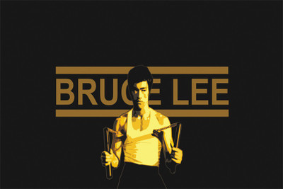 

RadhaKripa bruce lee poster14 Paper Print(18 inch X 12 inch, Rolled)