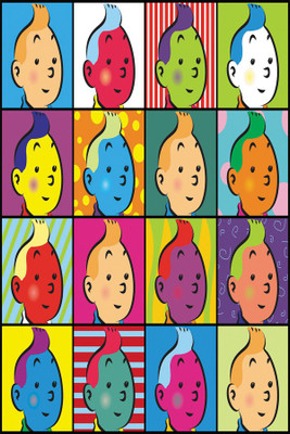 

pop-art-tintim Poster Paper Print(18 inch X 12 inch, Rolled)