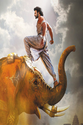 

RadhaKripa bahubali 2 prabhas poster1 Paper Print(18 inch X 12 inch, Rolled)