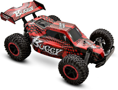 

Spice Innocente Red & Black Printed Racing Car with Charger(Red)