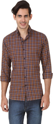

Smith Soul Men's Checkered Casual Multicolor Shirt, Blue;brown