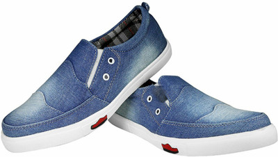 

Commander Casual Ankle Shoes for Men Slip On Sneakers For Men(Blue