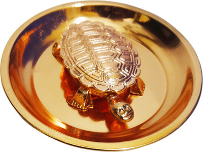 

FABZONE Copper Plated Fengshui Tortoise Tabel Showcase Home room décor Statue Diwali Decorative Showpiece Figurine Decorative Showpiece - 3 cm(Copper, Copper)