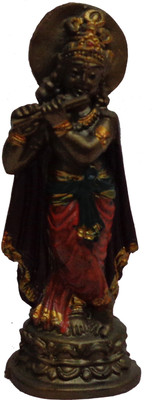 

LAVANSHI Krishna Idol Decorative Showpiece - 11 cm(Polypropylene, Multicolor)