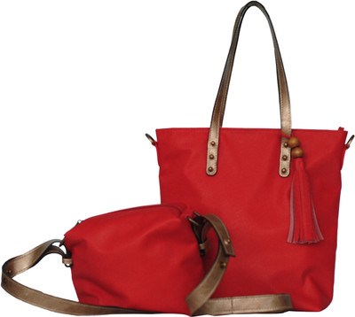 

Strutt Women Red Leatherette, Nylon Hand-held Bag