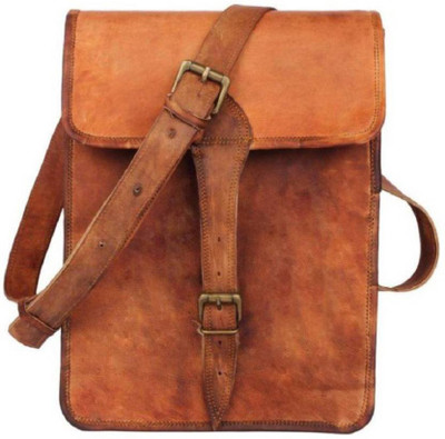 

iHandikart Girls Formal Brown Genuine Leather Sling Bag