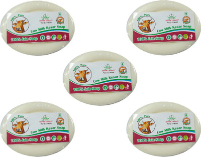 

AryanShakti Cow Milk Kesar Soap(375 g, Pack of 5)
