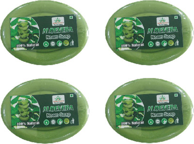

AryanShakti Aloevera Neem Soap | 100% natural(300 g, Pack of 4)