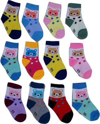 PRESENTSALE Baby Boys & Baby Girls Printed Ankle Length(Pack of 12)