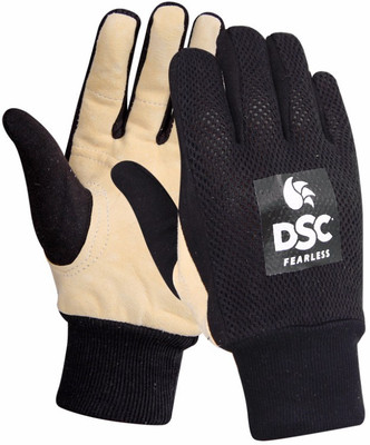 

DSC Inner Gloves Chamios Leather Palm Mens Inner Gloves (Men, Black, Beige), Multicolor