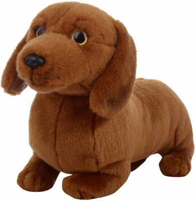 Hamleys Daschund Soft Toy, Brown (8-inch) - 21.5 cm(Brown)