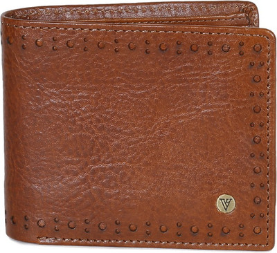 

Van Heusen Men Formal Brown Genuine Leather Wallet(8 Card Slots), Tan
