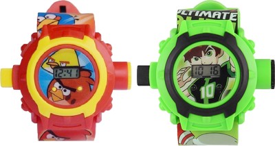 Starro Ben 10 & Angry Bird Projector Images Watch  - For Boys & Girls   Watches  (Starro)