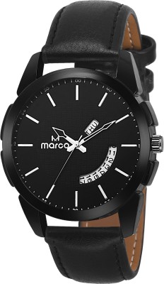 MARCO DAY N DATE MR-GR 6045 BLK BLK Watch  - For Men   Watches  (Marco)