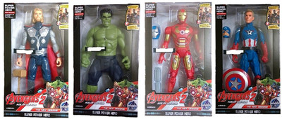 

Skywalk 4 in 1 Avengers Age of Ultron Super Hero Toy Action Figures(Multicolor)