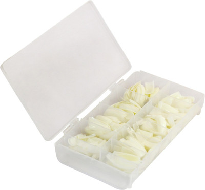 

Ear Lobe & Accessories French Long Acrylic False Artificial Nails white(Pack of 500)