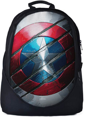 

The Souled Store. Avengers:Captain America Shield Backpack 30 L Backpack(Black)
