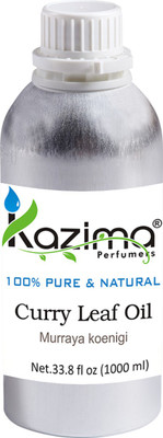 

KAZIMA Curry Leaf Essential Oil (1000ML) 100% Pure Natural & Undiluted For Skin care & Hair treatment(1000 ml)