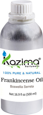 

KAZIMA Frankincense Essential Oil (500ML) 100% Pure Natural & Undiluted For Skin care & Hair treatment(500 ml)