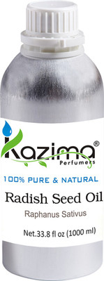 

KAZIMA Radish Seed Cold Pressed Carrier Oil (1000ML) 100% Pure Natural & Undiluted For Skin care & Hair treatment(1000 ml)