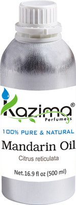 

KAZIMA Mandarin (Orange) Essential Oil (500ML) 100% Pure Natural & Undiluted For Skin care & Hair treatment(500 ml)