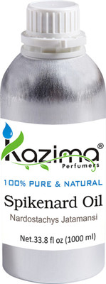 

KAZIMA Spikenard (Jatamansi) Essential Oil (1000ML) 100% Pure Natural & Undiluted For Skin care & Hair treatment(1000 ml)