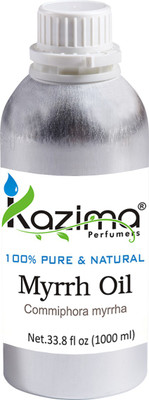 

KAZIMA Myrrh Essential Oil (1000ML) 100% Pure Natural & Undiluted For Skin care & Hair treatment(1000 ml)
