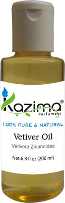 

KAZIMA Vetiver Essential Oil (200ML) 100% Pure Natural & Undiluted For Skin care & Hair treatment(200 ml)
