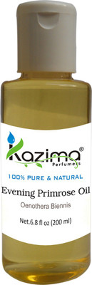 

KAZIMA Evening Primrose Cold Pressed Carrier Oil (200ML) 100% Pure Natural & Undiluted For Skin care & Hair treatment(200 ml)