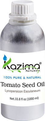 

KAZIMA Tomato Seed Cold Pressed Carrier Oil (1000ML) 100% Pure Natural & Undiluted For Skin care & Hair treatment(1000 ml)