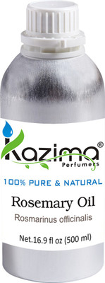 

KAZIMA Rosemary Essential Oil (500ML) 100% Pure Natural - Use For Aromatherapy, Health Boost, Hair Re-Growth, Skin care, Face(500 ml)