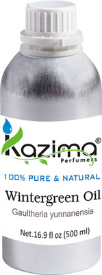 

KAZIMA Wintergreen Essential Oil (500ML) 100% Pure Natural & Undiluted For Skin care & Hair treatment(500 ml)