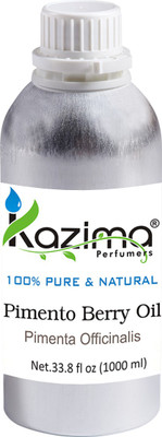 

KAZIMA Pimento Berry Essential Oil (1000ML) 100% Pure Natural & Undiluted For Skin care & Hair treatment(1000 ml)
