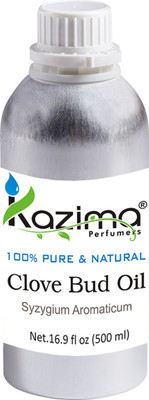 

KAZIMA Clove Bud Essential Oil (500ML) 100% Pure Natural & Undiluted For Skin care & Hair treatment(500 ml)