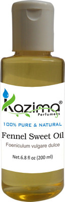 

KAZIMA Fennel Sweet Essential Oil (200ML) 100% Pure Natural & Undiluted For Skin care & Hair treatment(200 ml)