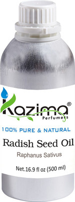 

KAZIMA Radish Seed Cold Pressed Carrier Oil (500ML) 100% Pure Natural & Undiluted For Skin care & Hair treatment(500 ml)