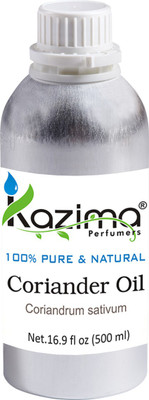 

KAZIMA Coriander Essential Oil (500ML) 100% Pure Natural & Undiluted For Skin care & Hair treatment(500 ml)