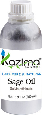 

KAZIMA Sage Essential Oil (500ML) 100% Pure Natural & Undiluted For Skin care & Hair treatment(500 ml)