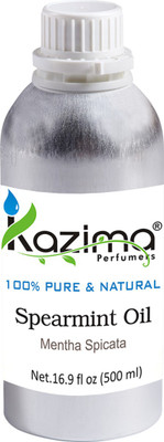

KAZIMA Spearmint Essential Oil (500ML) 100% Pure Natural & Undiluted For Skin care & Hair treatment(500 ml)