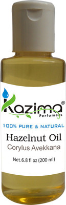 

KAZIMA Hazelnut Cold Pressed Carrier Oil (200ML) 100% Pure Natural & Undiluted For Skin care & Hair treatment(200 ml)