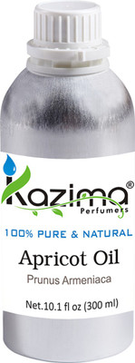 

KAZIMA Apricot Cold Pressed Carrier Oil (300ML) 100% Pure Natural & Undiluted For Skin care & Hair treatment(300 ml)