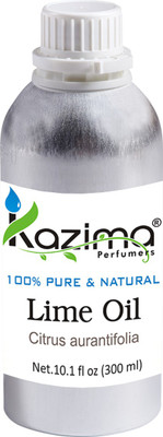 

KAZIMA Lime Essential Oil (300ML) 100% Pure Natural & Undiluted For Skin care & Hair treatment(300 ml)