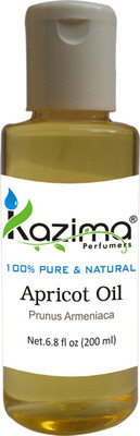 

KAZIMA Apricot Cold Pressed Carrier Oil (200ML) 100% Pure Natural & Undiluted For Skin care & Hair treatment(200 ml)