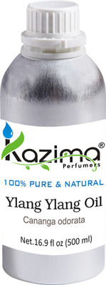 

KAZIMA Ylang Ylang Essential Oil (500ML) 100% Pure Natural & Undiluted For Skin care & Hair treatments(500 ml)